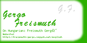 gergo freismuth business card